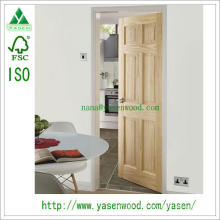 Porte en bois composite 4 panneaux en pin